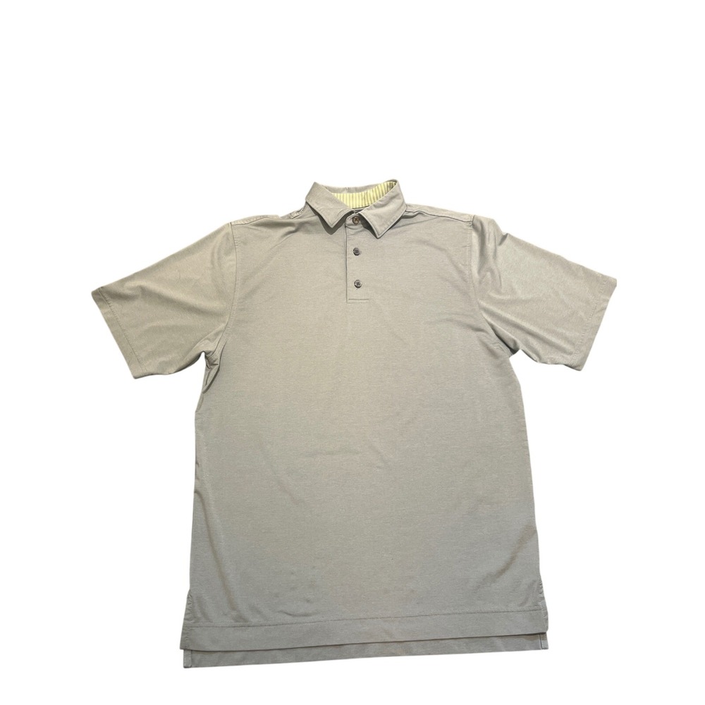 FootJoy Mens Golf Polo Shirt Small‎ Gray Short Sleeve Performance Casual Active